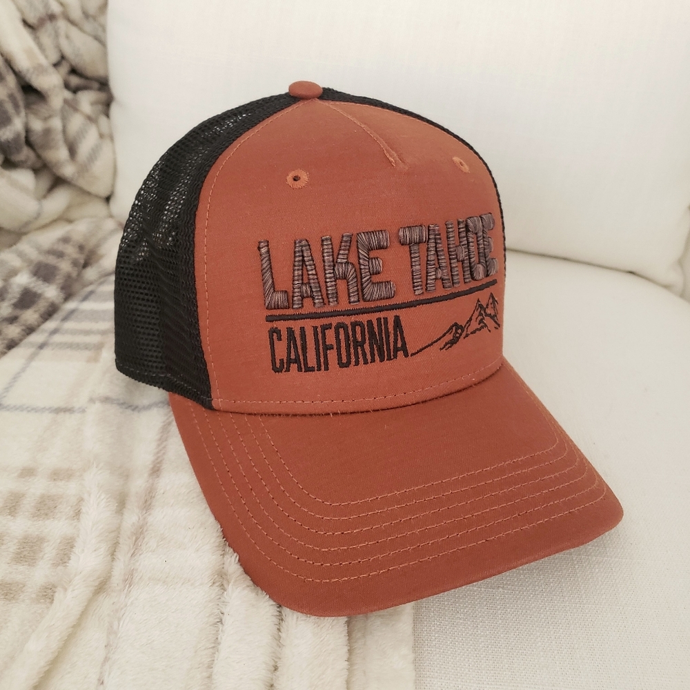 Legacy Rust Color Lake Tahoe California Trucker Hat
